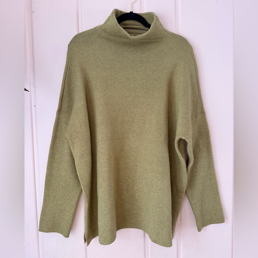 J. Jill Sage Green Turtleneck Sweater szXL